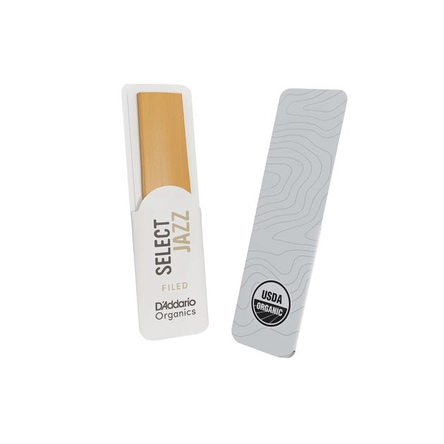 Тростина для саксофона D'Addario Organic Select Jazz - Alto Sax Filed 2S - 10 Pack (ORSF10ASX2S) - picture 6