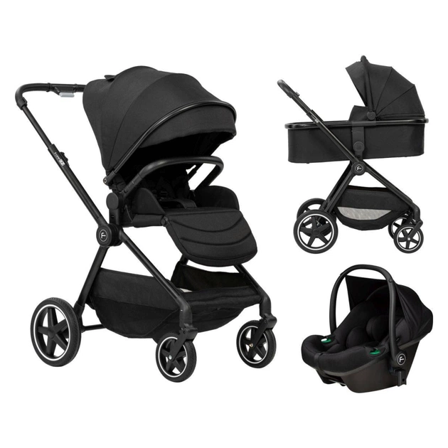Коляска FreeON 3 в 1 Zack, чорний (80685) - изображение 1