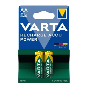 Акумулятор Varta AA 2600mAh * 2 NI-MH Power (5716101402) зображення 1