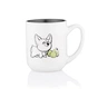 Чашка Ardesto Corgi, 380мл, кераміка, біло-сірий (AR3054) - зменшене зображення 3
