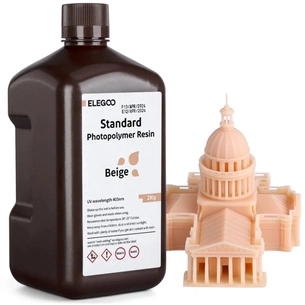 Фотополімерна смола ELEGOO Resin, Standard 2кг, beige (50.103.0181) зображення 1