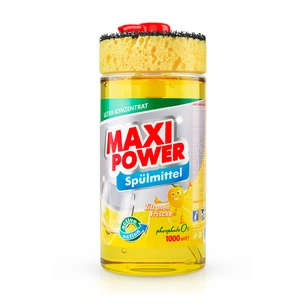 Засіб для ручного миття посуду Maxi Power Лимон 1000 мл (4823098400929) зображення 1