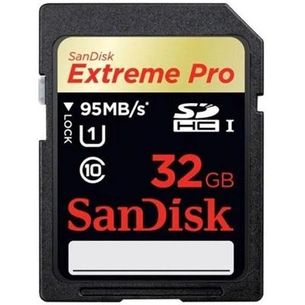 Карта пам'яті SanDisk 32Gb SDHC eXtremePro Class 10 UHS-I (SDSDXPA-032G-X46) зображення 1