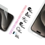Плівка захисна Armorstandart Kit Clear + Anti-Blue Apple iPhone 15 Pro Max (ARM80680) - уменьшенное изображение 3