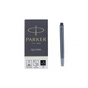Чорнило для пір'яних ручок Parker Картриджі Quink / 5шт чорний (11 410BK) - уменьшенное изображение 2