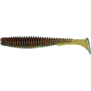 Силікон рибальський FishUP U-Shad 4" 019 - Motor Oil/Red (8шт/уп) (1864.13.97) изображение 1