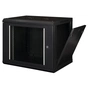Шафа настінна Hypernet 9U 19" 600x600 ProLine (PL-WMNC66-9U-BLACK) - уменьшенное изображение 2