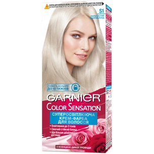 Фарба для волосся Garnier Color Sensation відтінок S1 Попелястий ультраблонд 110 мл (3600542259156) зображення 1