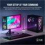 Кулер до корпусу Corsair iCUE Link QX140 RGB PWM PC Fans Starter Kit with iCUE LINK System Hub (CO-9051004-WW) - зменшене зображення 12