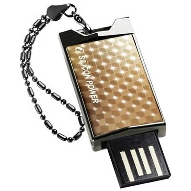 USB флеш накопичувач Silicon Power 4Gb 851 gold (SP004GBUF2851V1G) - зображення 1