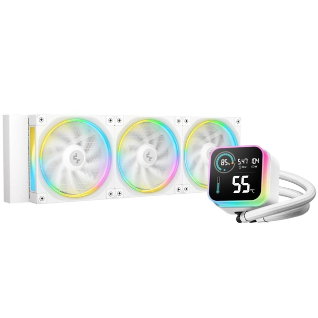Система рідинного охолодження Deepcool LQ360 White (R-LQ360-WHDSMC-G-1) - изображение 1