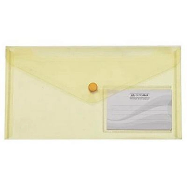 Папка - конверт Buromax DL (240x130мм) TRAVEL, yellow (BM.3938-08) - изображение 1