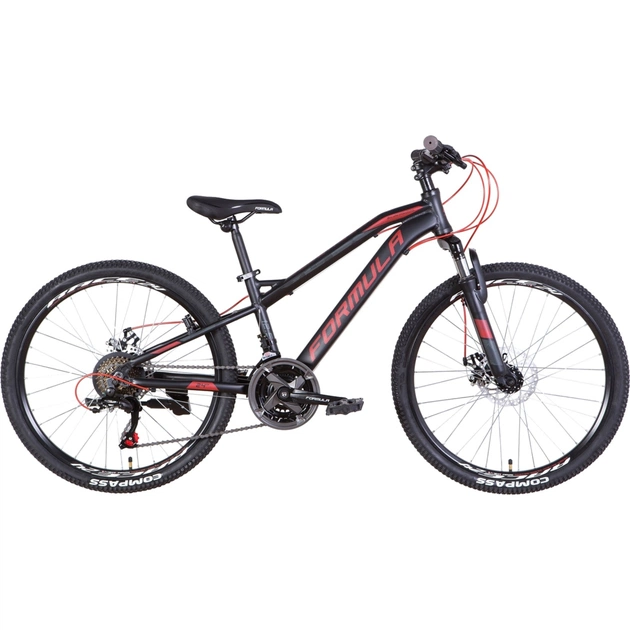 Велосипед Formula 24" BlackWood AM DD рама-12,5" 2022 Black/Red (OPS-FR-24-355) - изображение 1