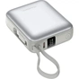 Батарея універсальна Choetech 10000mAh, 35W. PD/3.0, LED Display, buid-in type-C cabel, Grey (B832-GY) - зменшене зображення 3