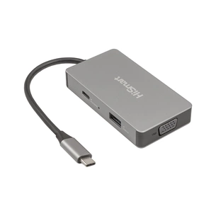 Концентратор HiSmart USB-C to 2xHDMI + VGA + USB 2.0 + USB-C PD60W (CA913879) зображення 1