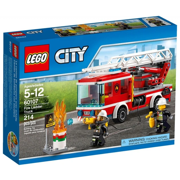 Конструктор LEGO City Fire Пожежний автомобіль зі сходами (60107) - изображение 1