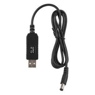 Кабель живлення USB to DC 5.5x2.5mm 12V 1.0m 1.0A 2E (2E-CCAD12-BK) зображення 1