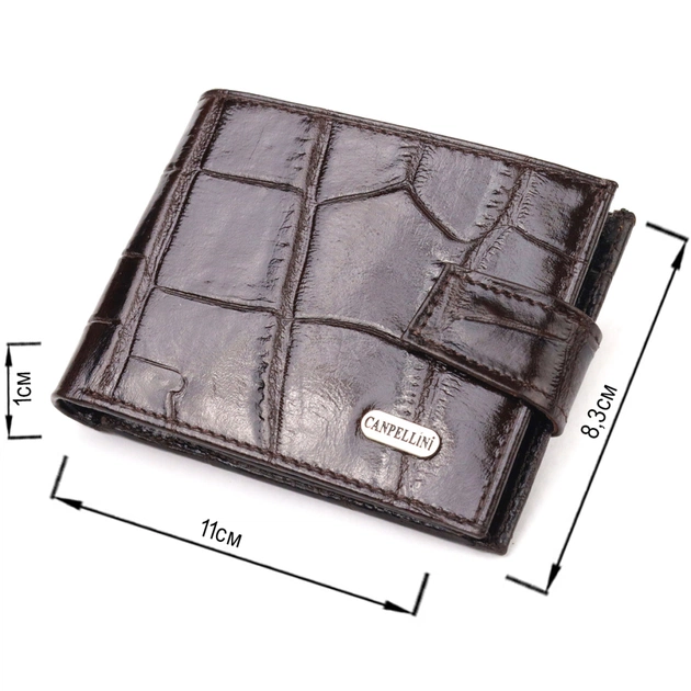 Гаманець Canpellini З натуральної шкіри Коричневий (21516) - зображення 3