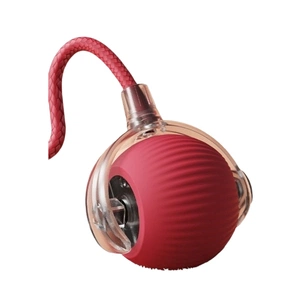 Іграшка для котів Me&Pet Інтерактивний м'яч з мотузкою червоний (NMP-47R) зображення 1