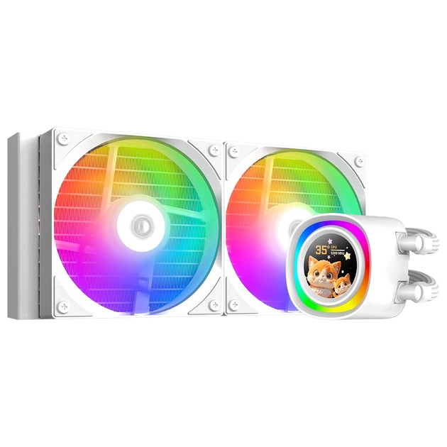Система водяного охолодження ID-Cooling FX240 LCD White - picture 1