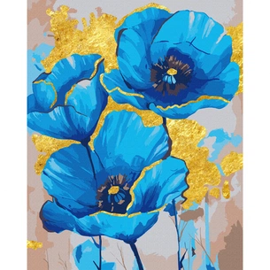 Картина по номерам Santi Блакитні маки, 40*50 см, поталь (955267) зображення 1