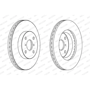 Гальмівний диск FERODO DDF1587 зображення 1