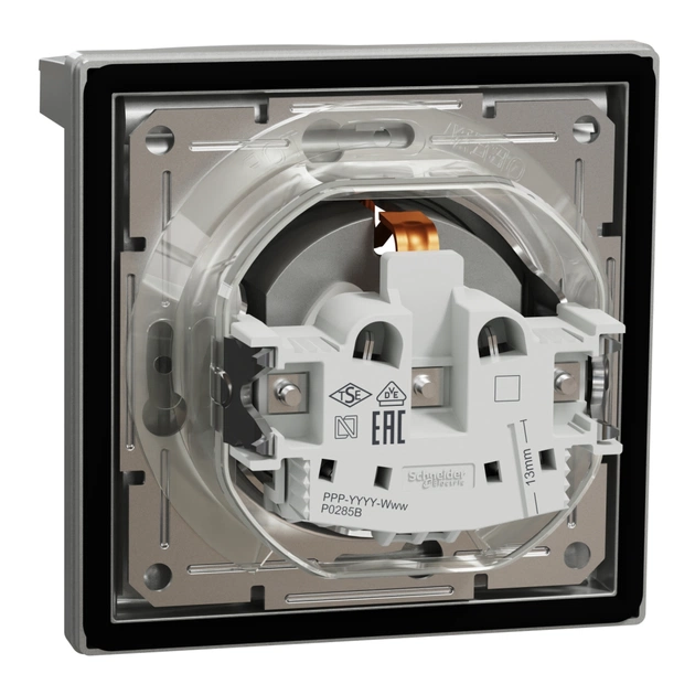 Розетка Schneider Electric ASFORA з кришкою IP44, алюміній (EPH3100361) - зображення 7