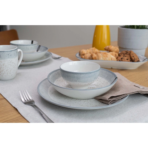 Салатник Ardesto Siena 11.5см, порцеляна, біло-сірий (AR2914SW) - picture 4