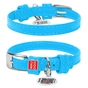 Нашийник для тварин WAUDOG Glamour з QR паспортом без прикрас M Ш 25 мм блакитний (33042) - зменшене зображення 1