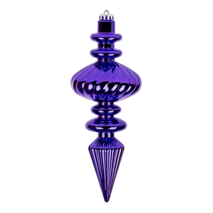 Ялинкова іграшка Novogod`ko Бурулька, пластик, 23 cм, фіолетова, глянець (974093) зображення 1