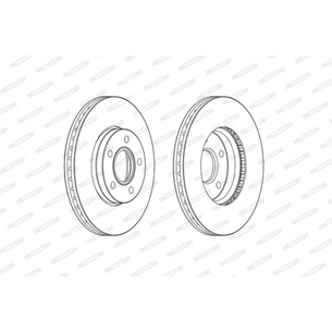 Гальмівний диск FERODO DDF2509C зображення 1