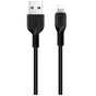 Дата кабель USB 2.0 AM to Lightning 2.0m 2A X20 black HOCO (6957531068860) - зменшене зображення 1