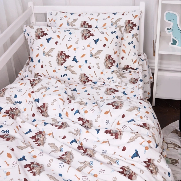 Постільна білизна MirSon 013 Harry Potter Фланель 2 x 160 x 220 Сімейний Євро (2200009653643) - picture 4