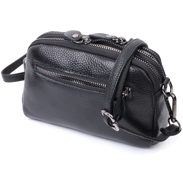 Сумка Vintage З натуральної шкіри Чорна (22807) - зображення 2