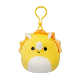 М'яка іграшка Squishmallows на кліпсі – Трицератопс 9 см (SQCP00216) зображення 1