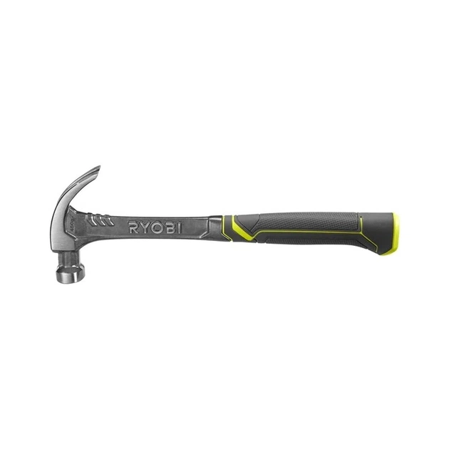 Молоток Ryobi столярный RHHSCC450, 450г, магнитный держатель, рукоятка стекловолокно (5132006035) - изображение 1