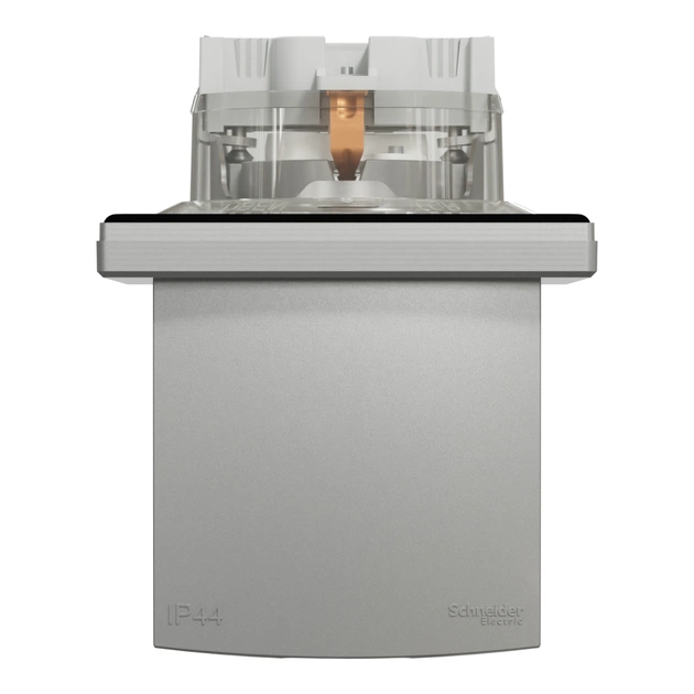 Розетка Schneider Electric ASFORA з кришкою IP44, алюміній (EPH3100361) - зображення 5