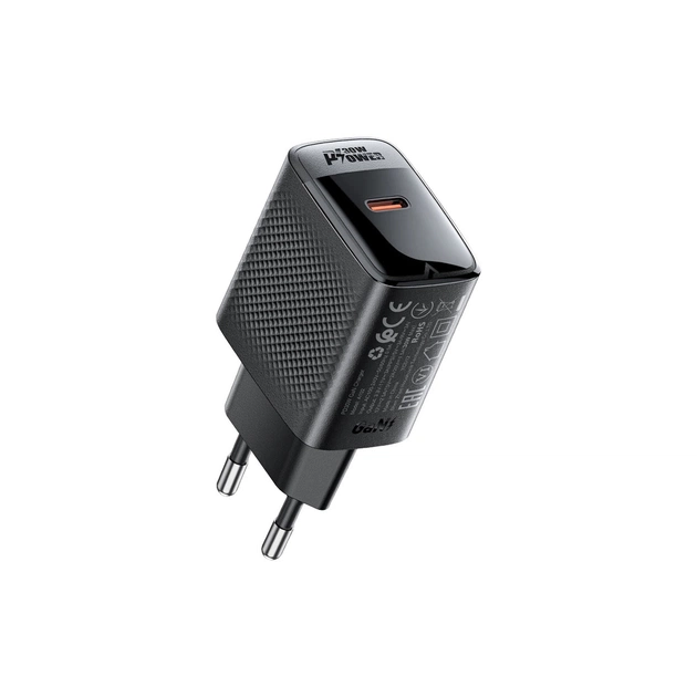 Зарядное устройство Acefast A102 USB-C PD30W GaN Black (6974316283287) - изображение 1