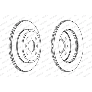 Гальмівний диск FERODO DDF1509 зображення 1
