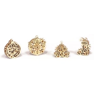 Збірна модель Ugears механічний Фіджет Новорічна магія (70043) зображення 1