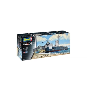 Збірна модель Revell Американський середній десантний корабель рівень 4 масштаб 1:144 (RVL-05169) зображення 1