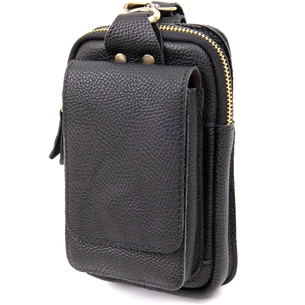 Сумка Vintage Унісекс на пояс на одне відділення Чорна (20418) зображення 1