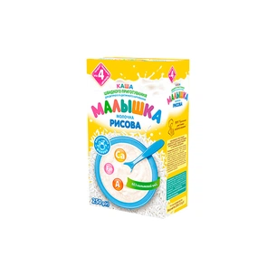Дитяча каша Малишка Рисова молочна з 4 місяців 250 г (4820199500176) зображення 1