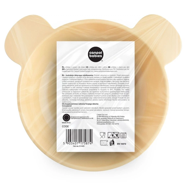 Тарілка дитяча Canpol babies з вушками 400 мл 2 шт. (31/423) - picture 9