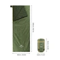 Спальний мішок Naturehike LW180 Mini NH21MSD04, правий, XL, темно-зелений (6975641884378) - зменшене зображення 2
