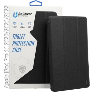 Чохол до планшета BeCover Tri Fold Hard Apple iPad Pro 11 2020/2021/2022 Black (709666) (709666) зображення 1