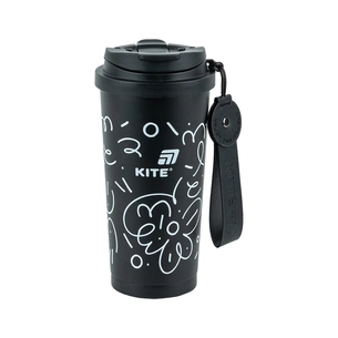 Термокружка Kite 550 мл, чорна (K25-1226-1) зображення 1