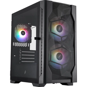 Корпус 1stPlayer D4-M-BK-2F1P-1F1 Black зображення 1
