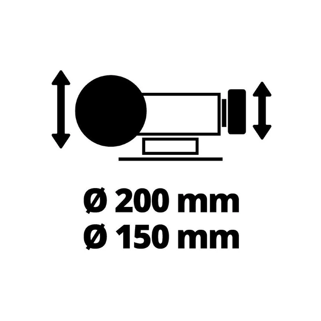 Точильний верстат Einhell TC-WD 200/150, 250 Вт, диски 200/150 мм, 134/2980 (4417242) - picture 7