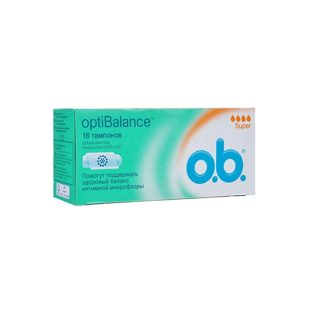 Тампони o.b. Opti Balance Super 16 шт (3574660623000) - picture 1